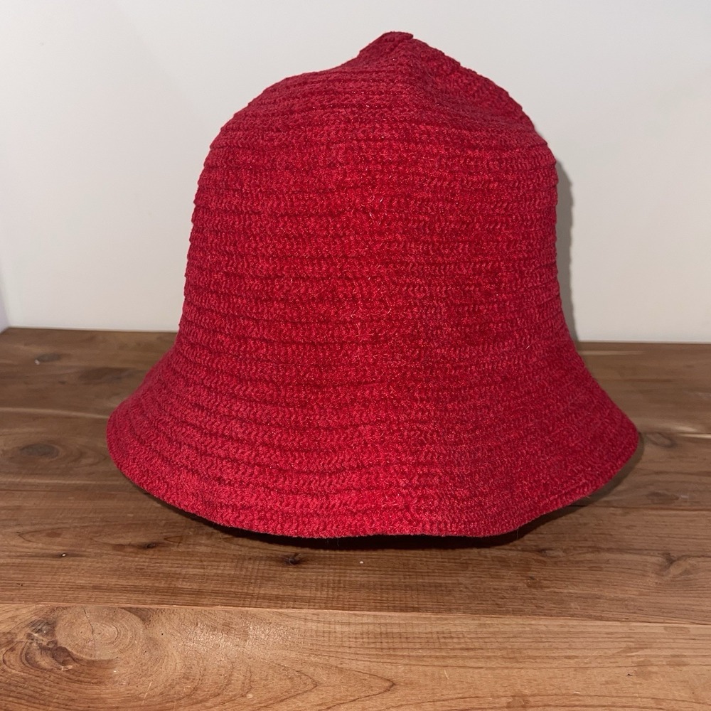 Old County Road Red Floppy Bucket Hat Acrylic One Size Fashion Holiday Christmas